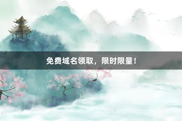 免费域名领取，限时限量！